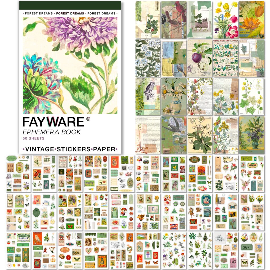 Ephemera Books from @FAYWARE Stickers & paper all in ONE book. So conv